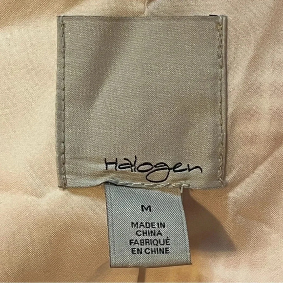 HALOGEN PINK WHITE CHECKED CROPPED ZIP UP BLAZER LINED POCKETS WOMEN SIZE MEDIUM - Picture 10 of 11